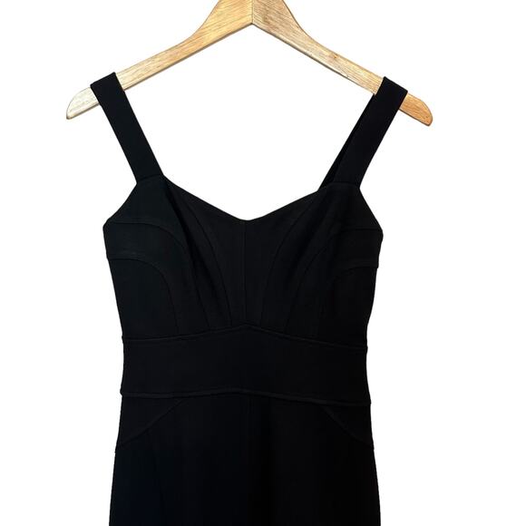 Diane Von Furstenberg Jiwon Sheath Black Ponte Dress Size 2 - Picture 3 of 11